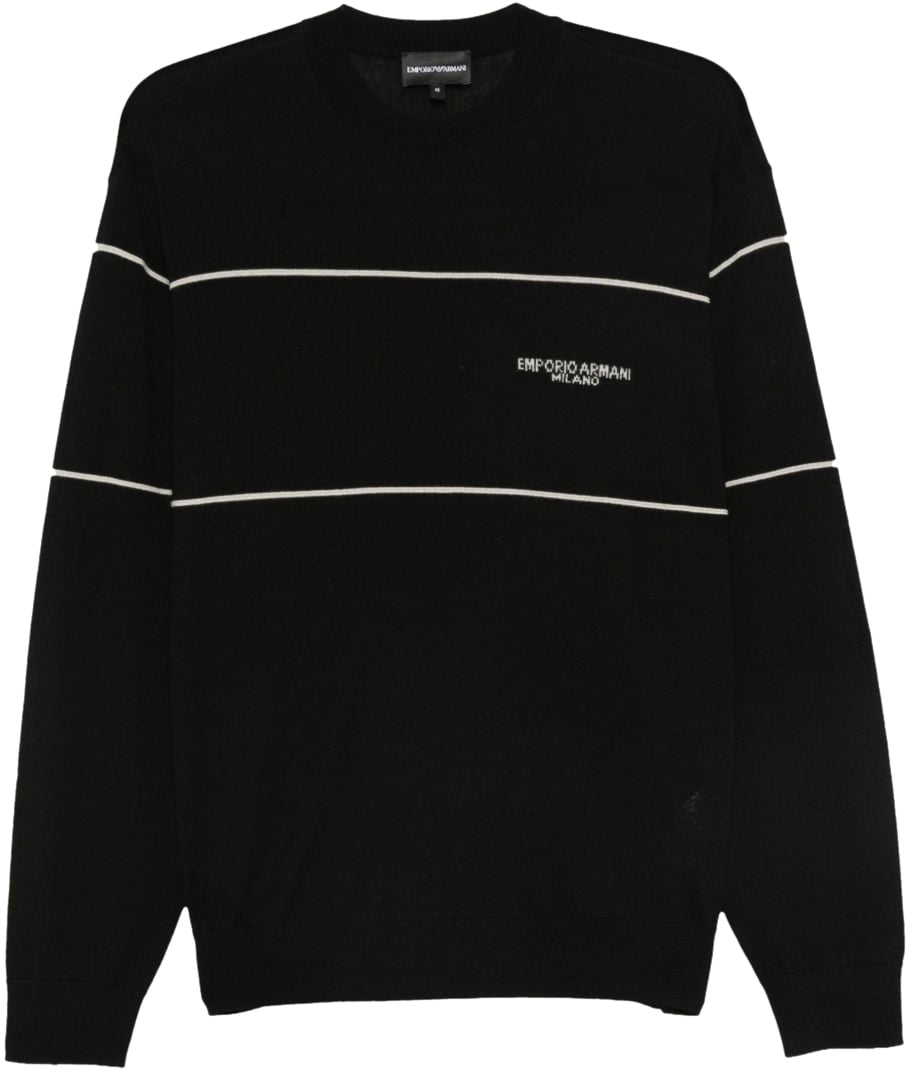 Emporio Armani Sweaters Black Zwart