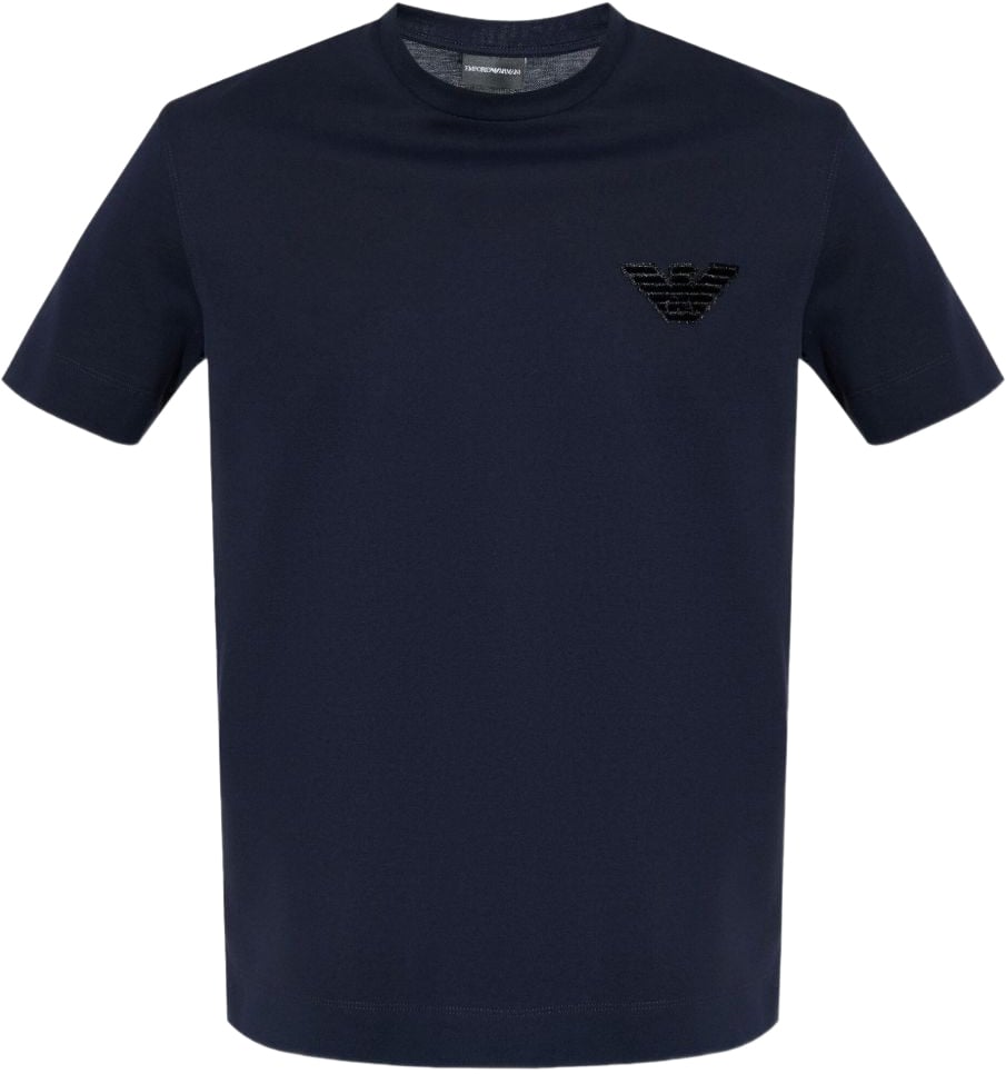 Emporio Armani T-Shirts And Polos Blue Blauw