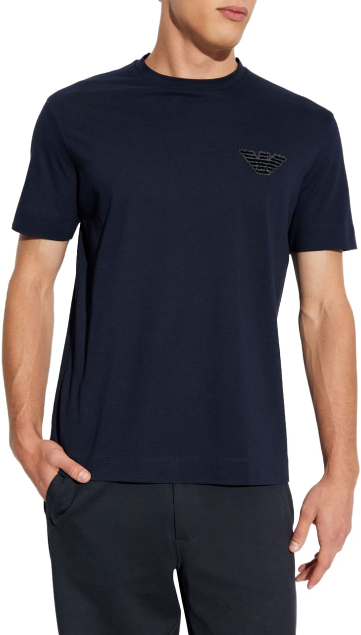 Emporio Armani T-Shirts And Polos Blue Blauw