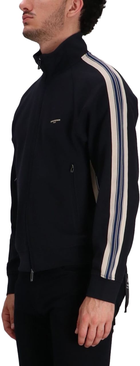 Emporio Armani Sweaters Blue Blauw