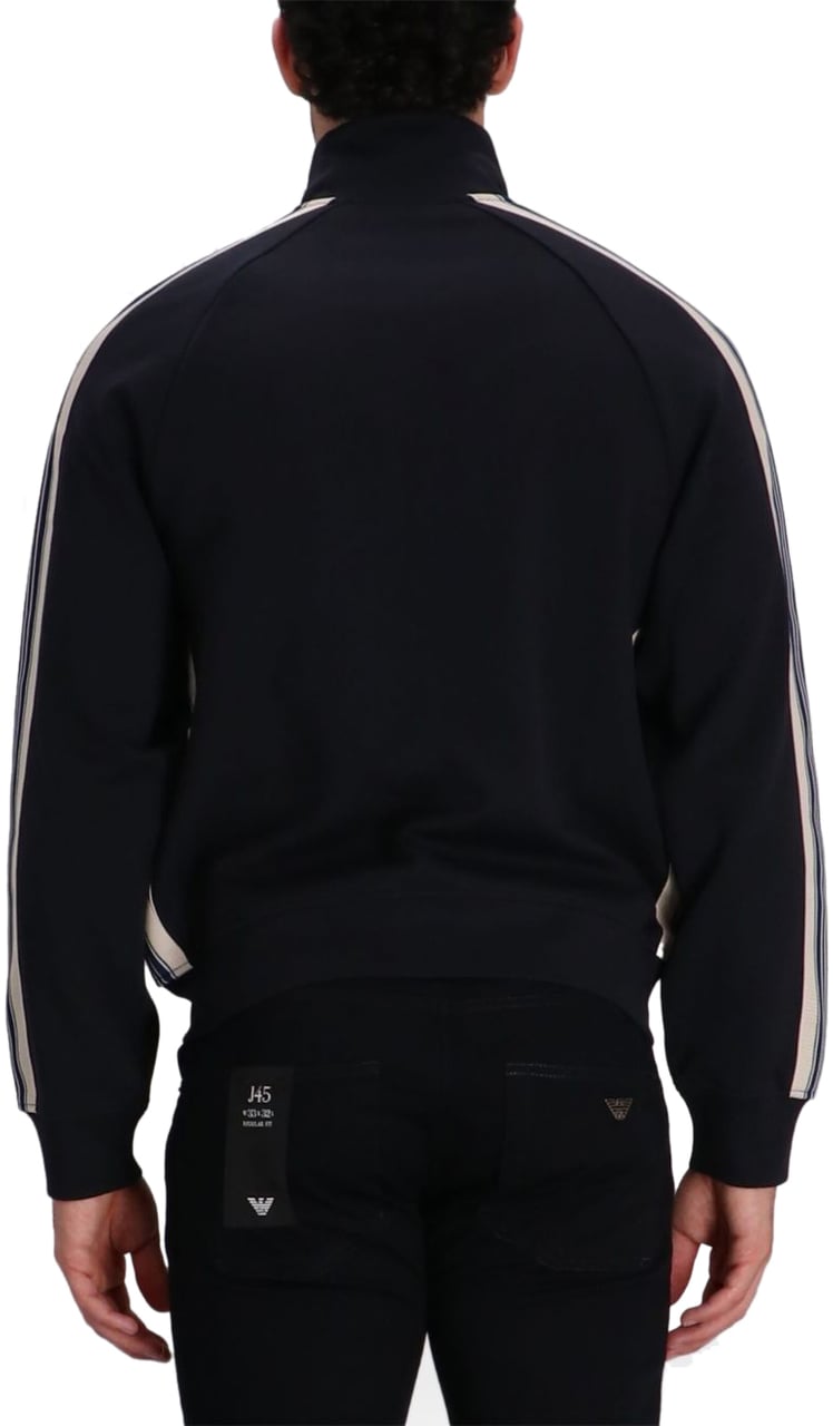 Emporio Armani Sweaters Blue Blauw