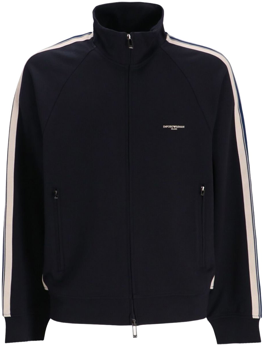 Emporio Armani Sweaters Blue Blauw