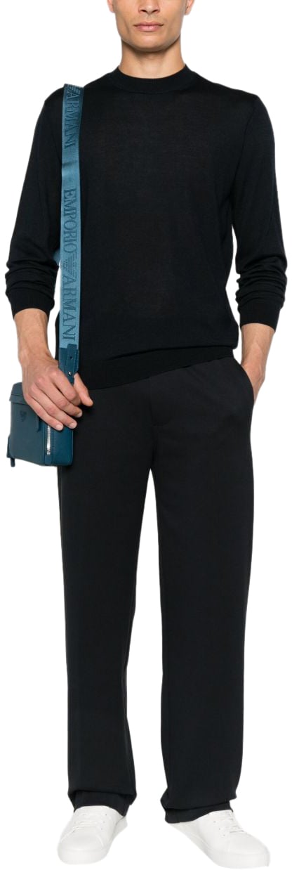 Emporio Armani Trousers Blue Blauw