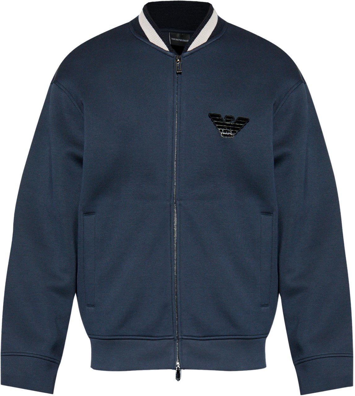 Emporio Armani Sweaters Blue Blauw