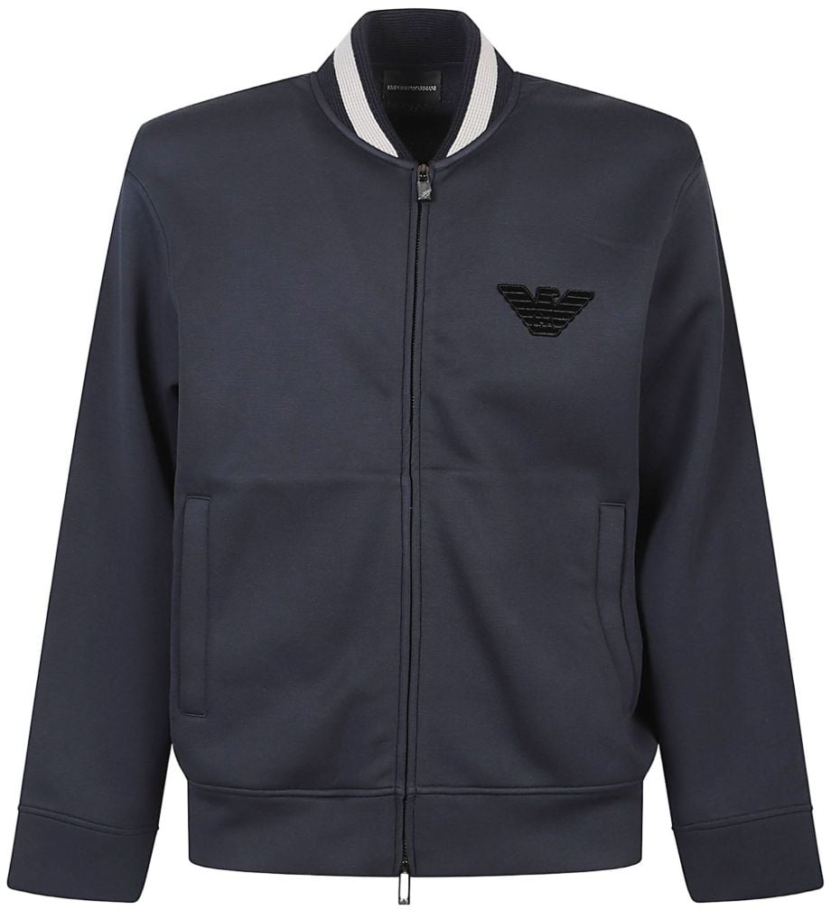Emporio Armani Sweaters Blue Blauw