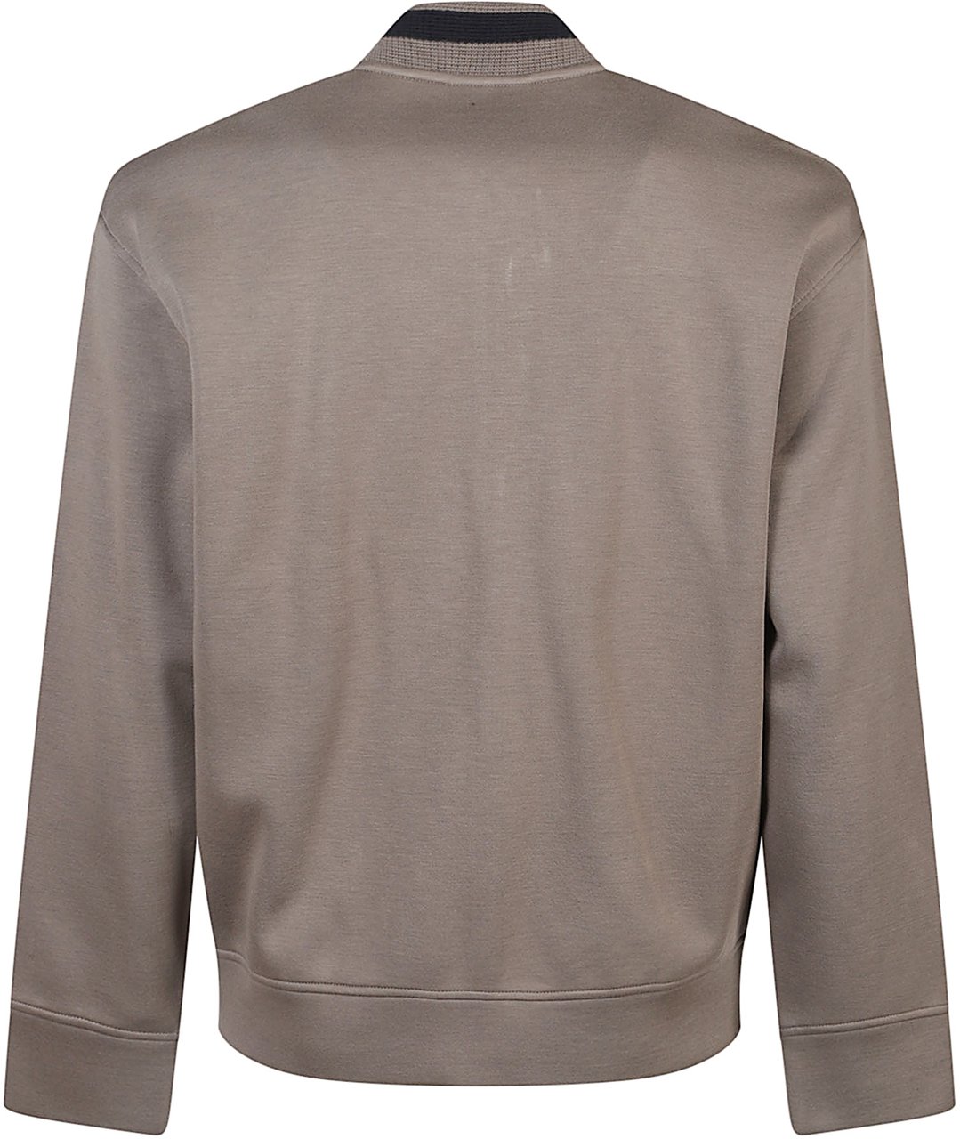 Emporio Armani Eagle Patch Full Zip Sweatshirt Brown Bruin