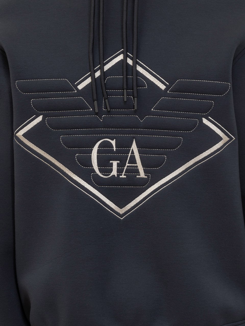 Emporio Armani Emporio Armani Felpa con Cappuccio e Logo Navy