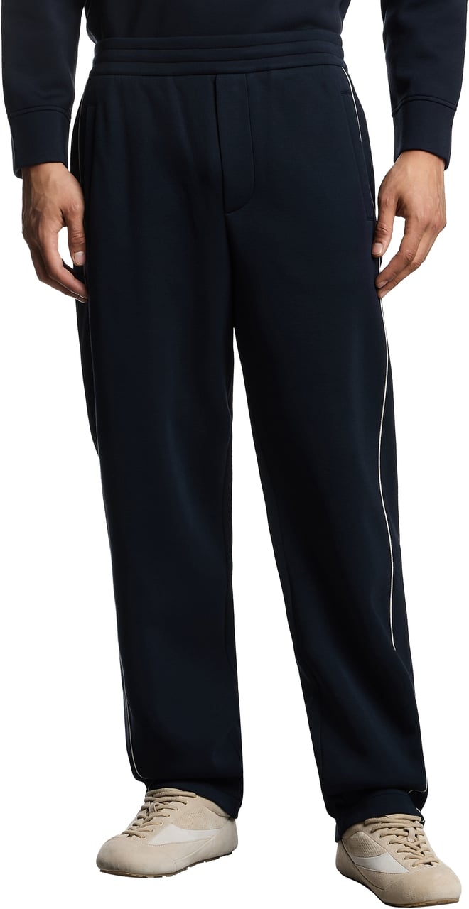 Emporio Armani Trousers Blue Blauw