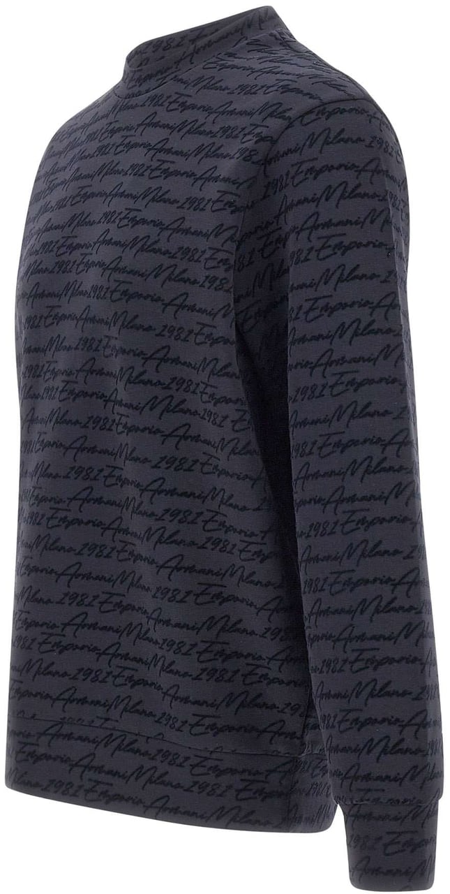 Emporio Armani Sweaters Blue Blauw