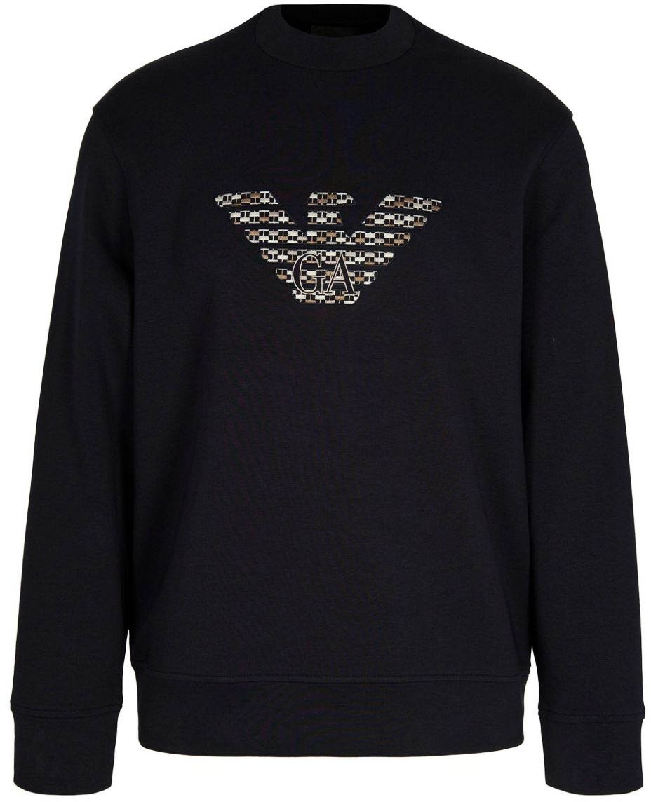 Emporio Armani Sweaters Blue Blauw