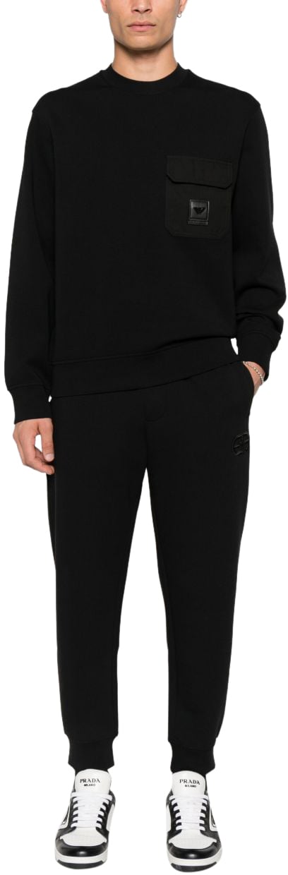 Emporio Armani Sweaters Black Zwart