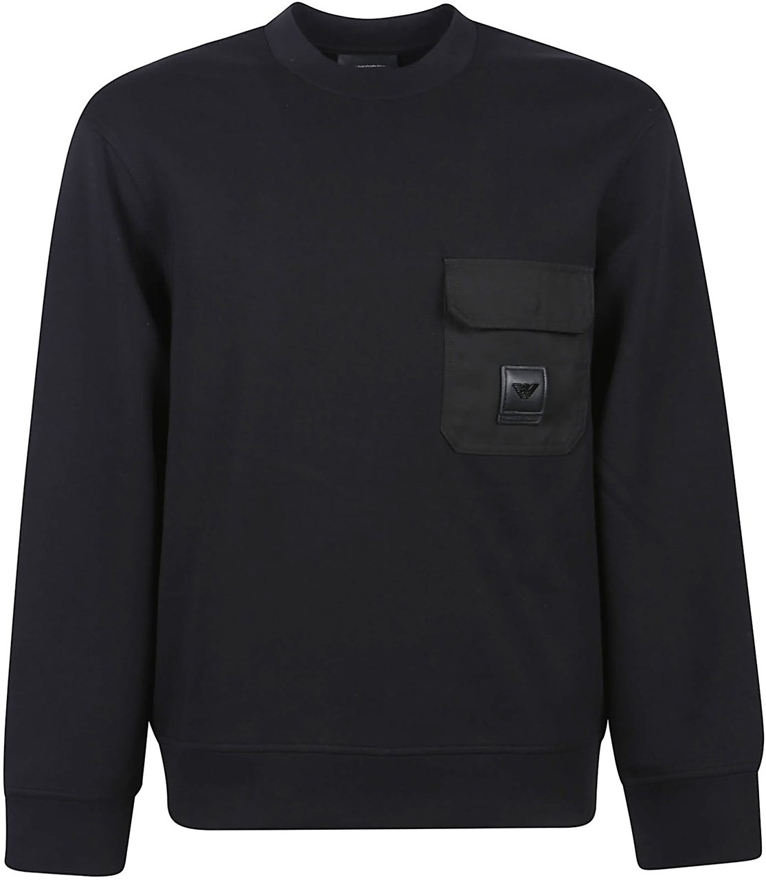 Emporio Armani Patch Logo Sweatshirt Black Zwart