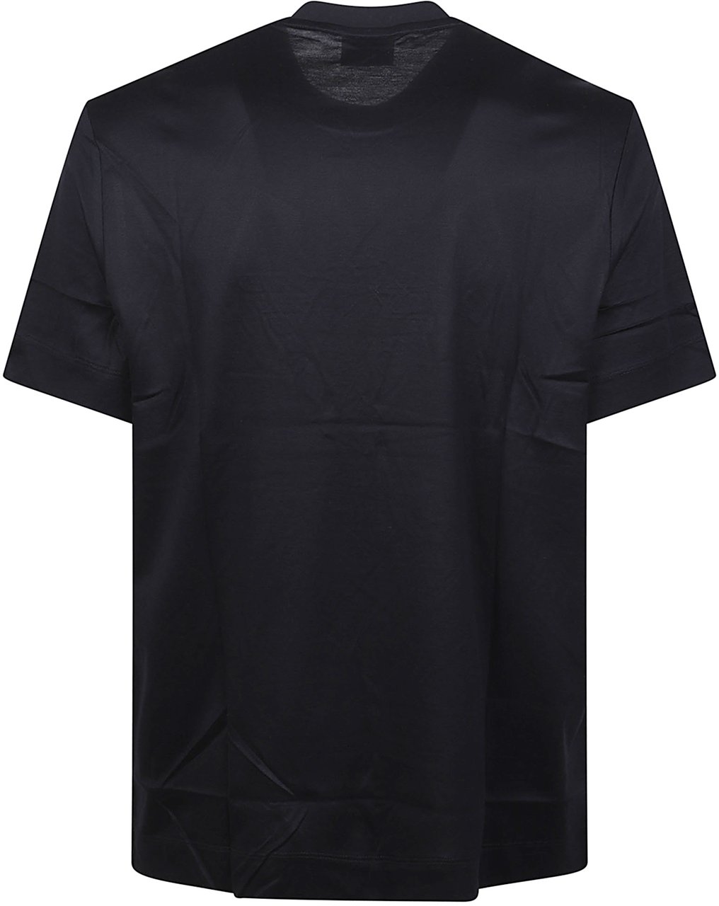Emporio Armani Maxi Embroidery Eagle T-shirt Blue Blauw