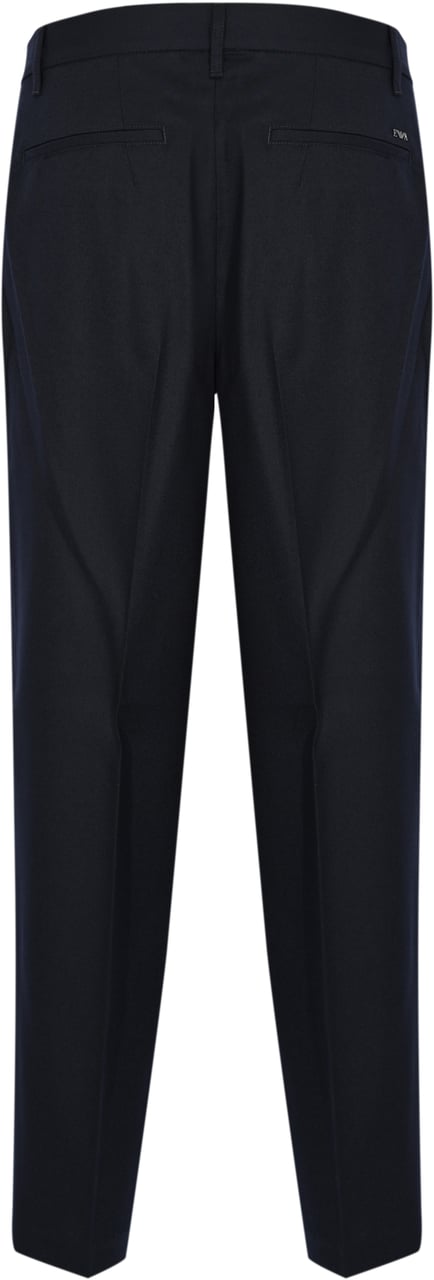 Emporio Armani Trousers Blue Blauw