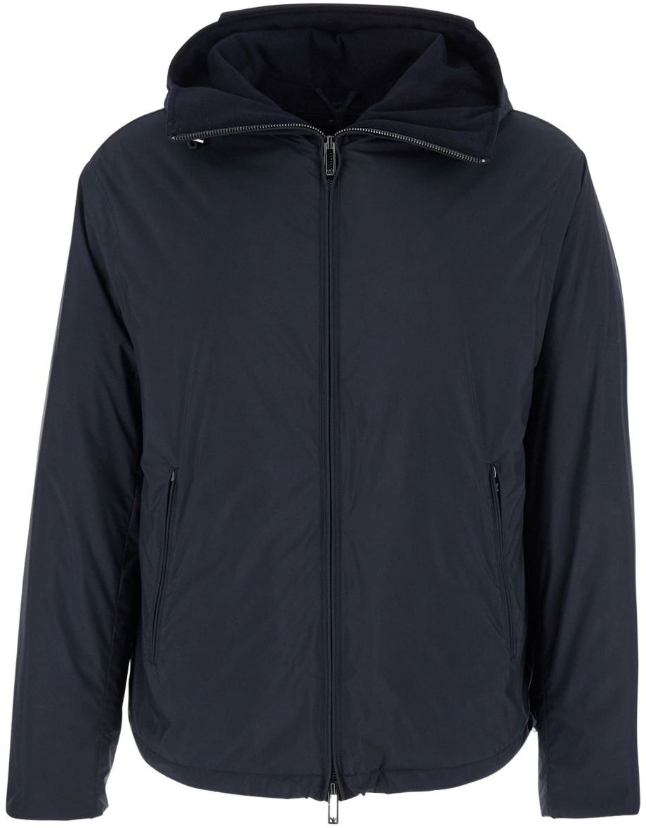 Emporio Armani Coats Blue Blauw
