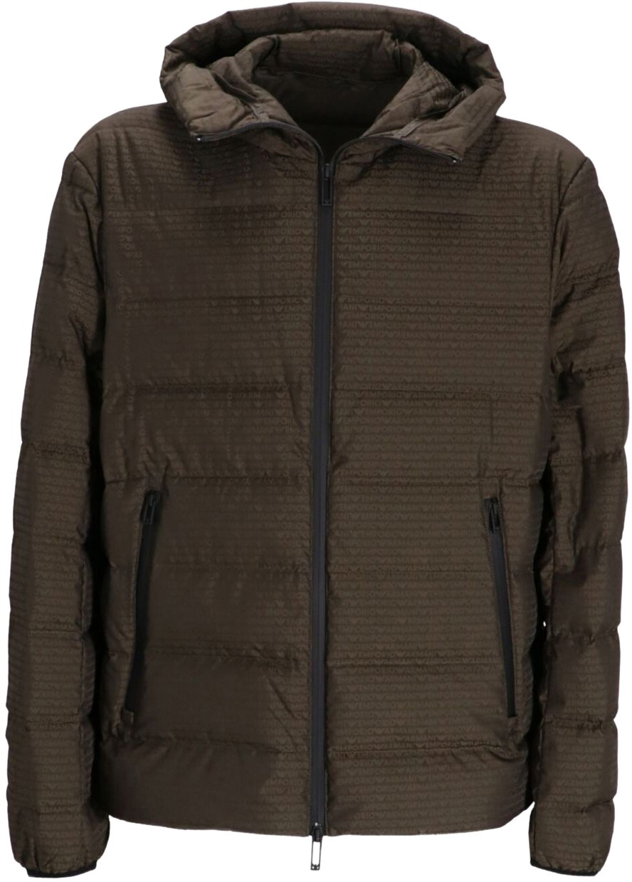 Emporio Armani Coats Green Groen