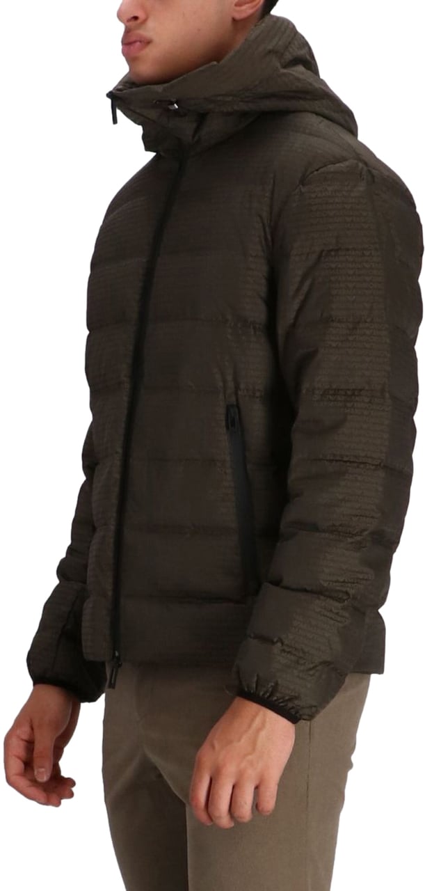 Emporio Armani Coats Green Groen
