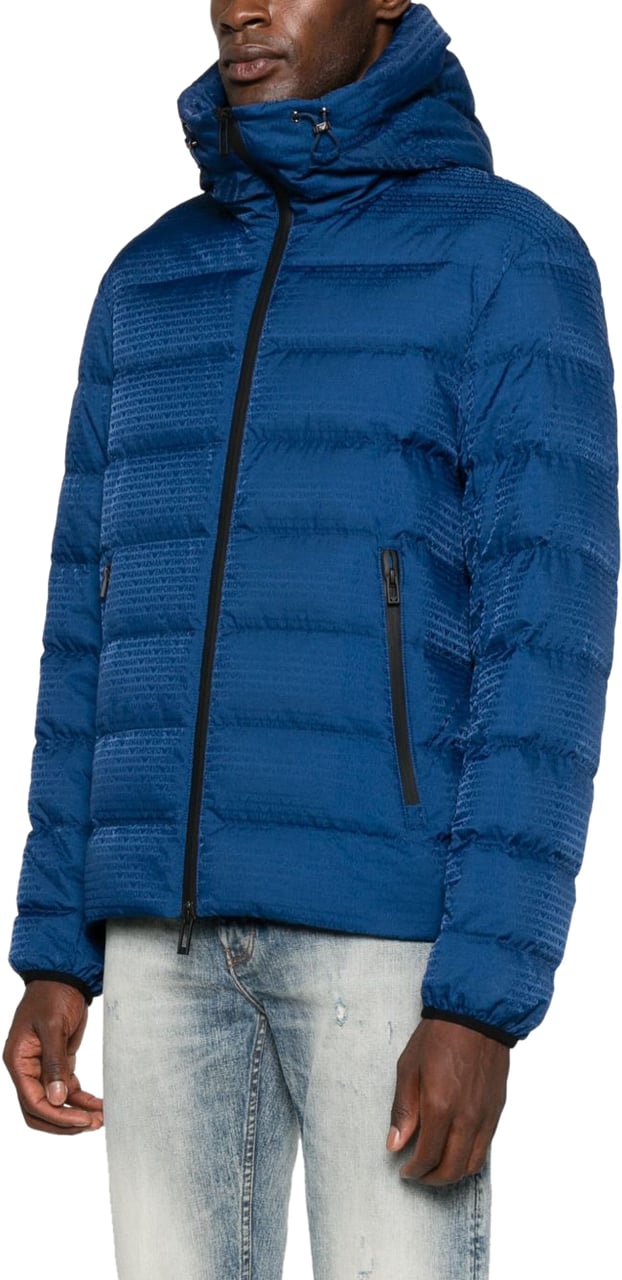 Emporio Armani Coats Blue Blauw