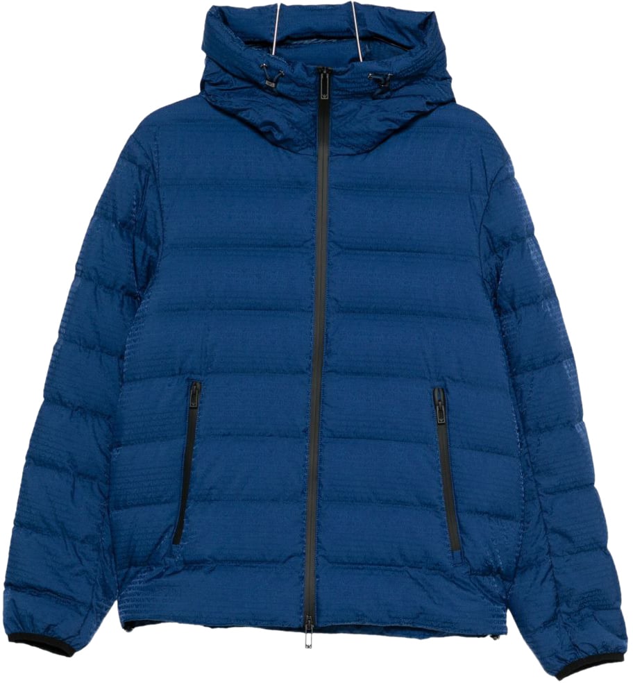 Emporio Armani Coats Blue Blauw