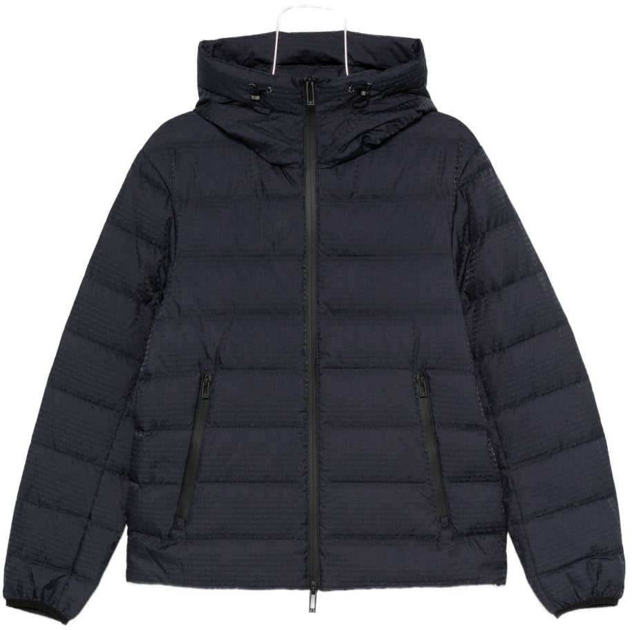 Emporio Armani Coats Blue Blauw
