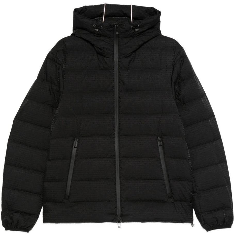 Emporio Armani Coats Black Zwart
