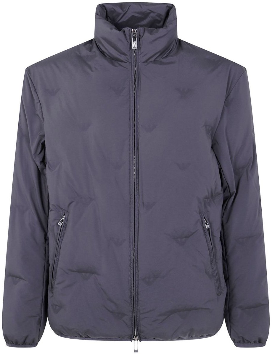 Emporio Armani Coats Black Zwart