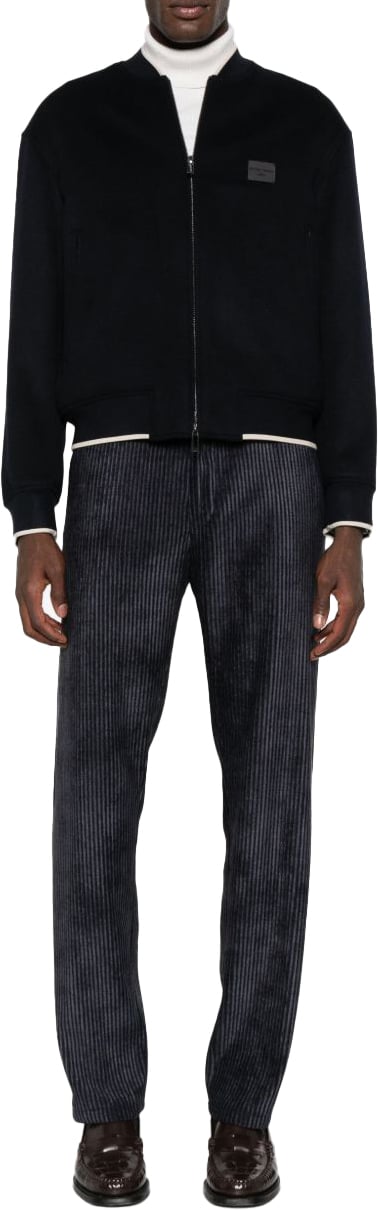 Emporio Armani Coats Blue Blauw