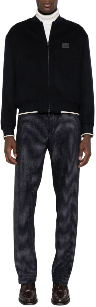 Emporio Armani Coats Blue Blauw