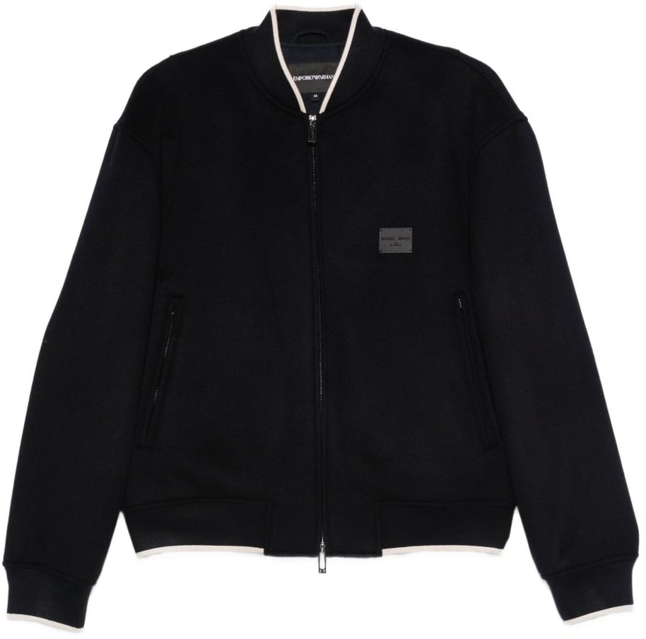 Emporio Armani Coats Blue Blauw