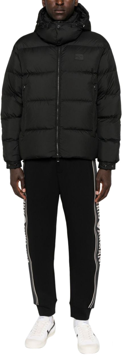 Emporio Armani Coats Black Zwart