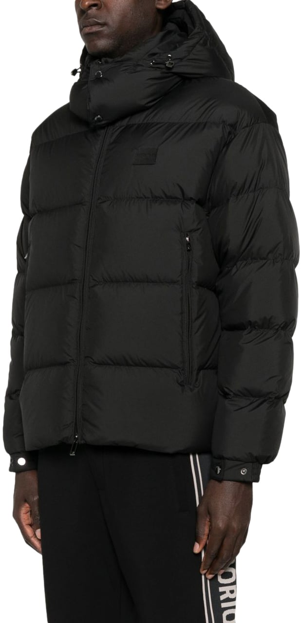 Emporio Armani Coats Black Zwart