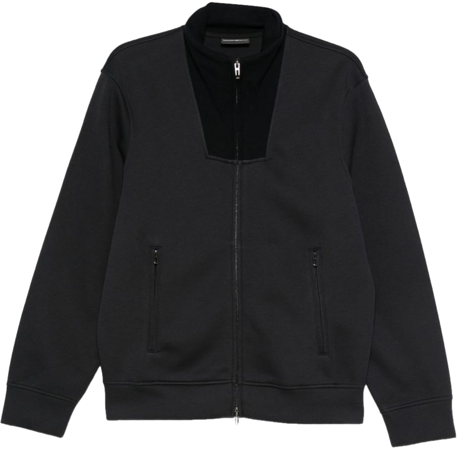 Emporio Armani Sweaters Blue Blauw