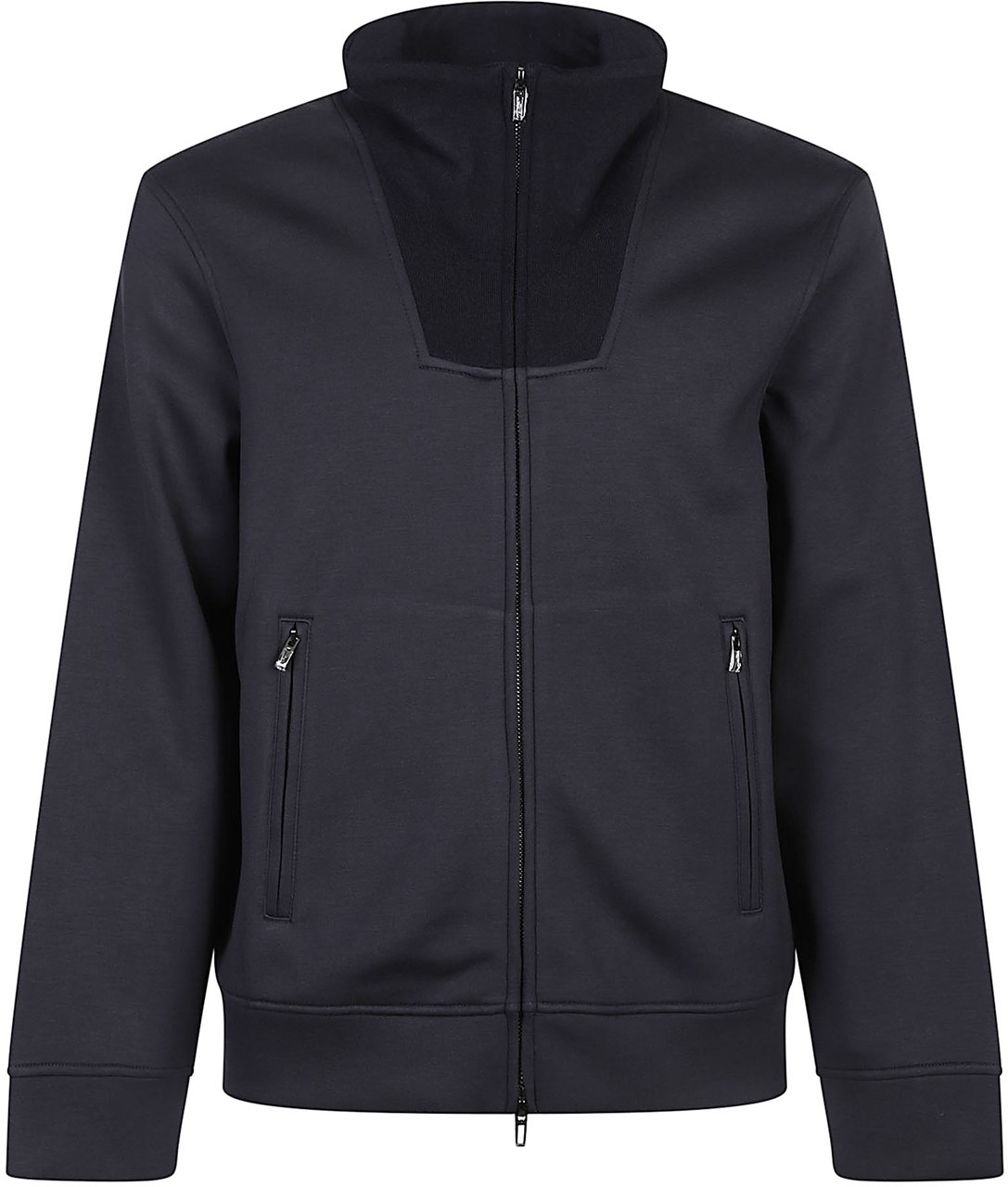 Emporio Armani Full Zip Sweatshirt Blue Blauw