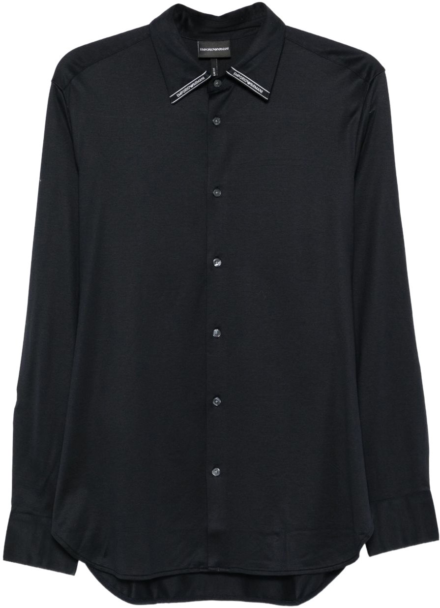 Emporio Armani Shirts Blue Blauw