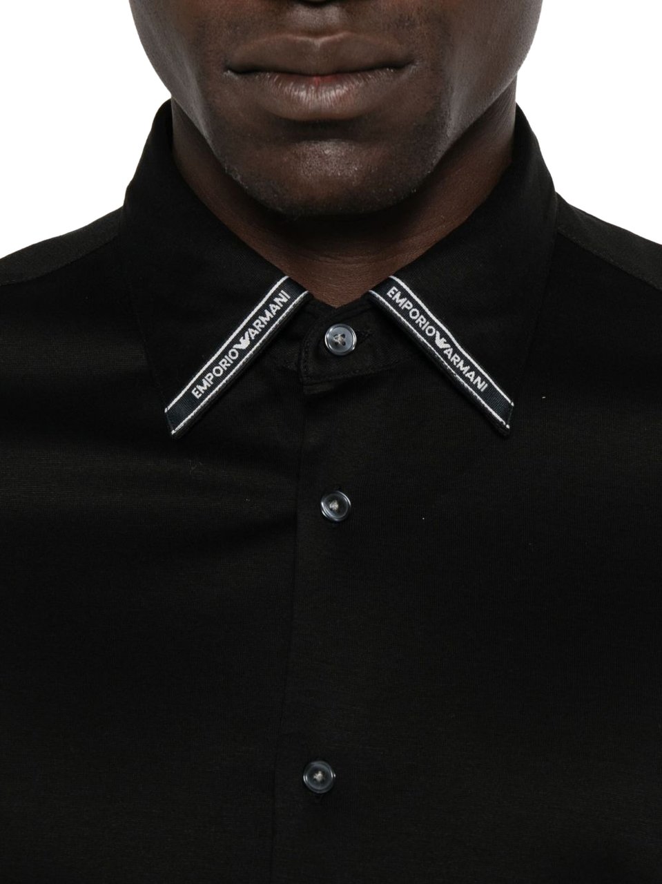 Emporio Armani Shirts Black Zwart