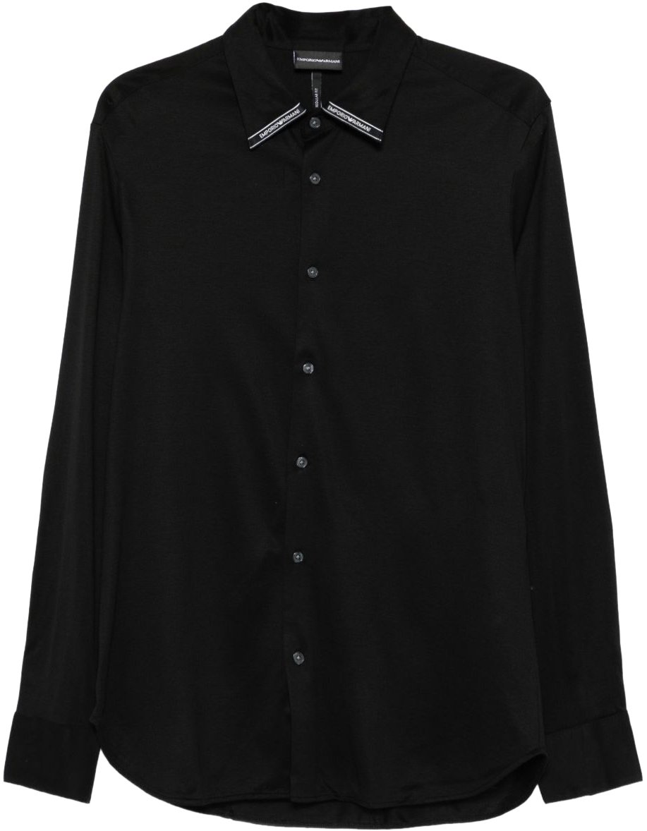 Emporio Armani Shirts Black Zwart