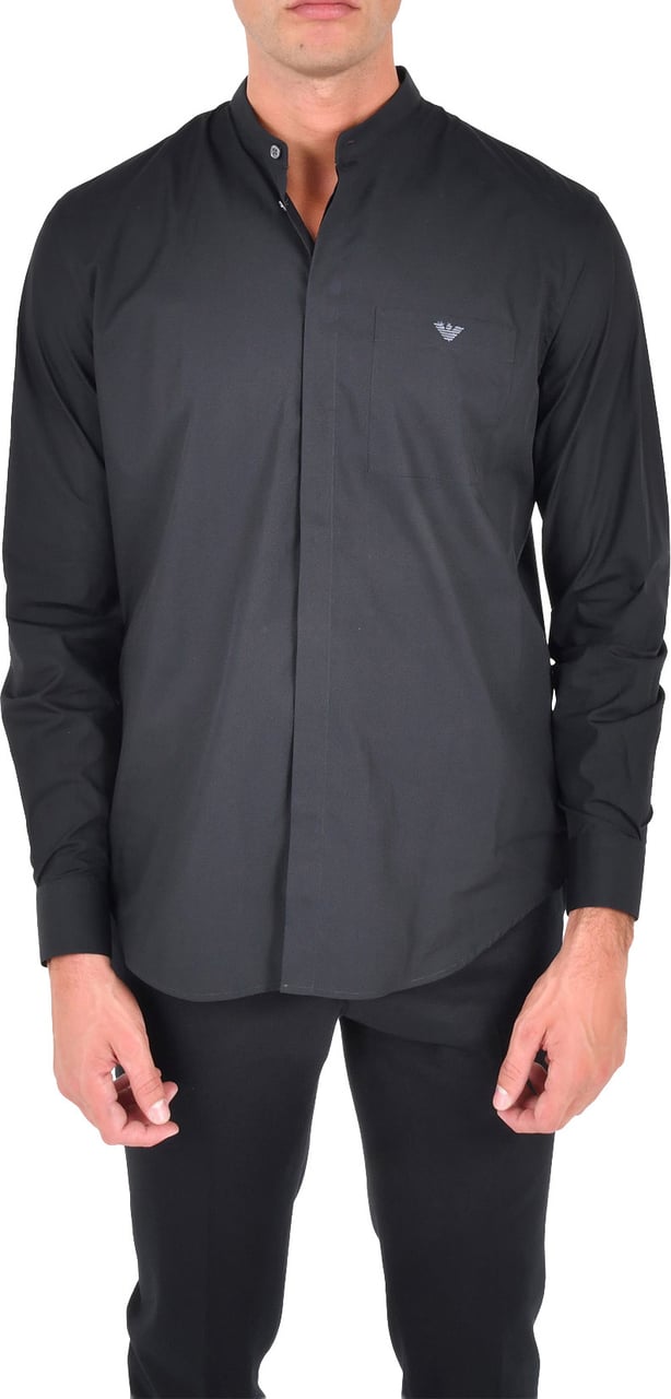 Emporio Armani Shirts Black Zwart