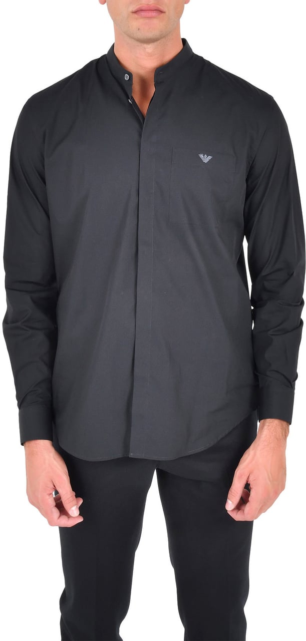Emporio Armani Shirts Black Zwart