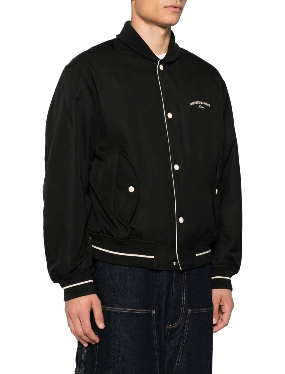Emporio Armani Coats Black Zwart