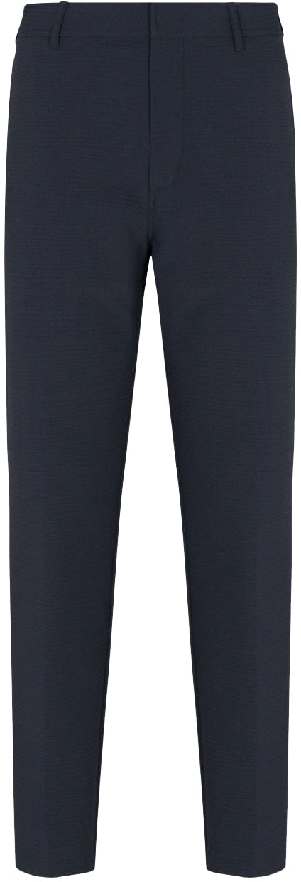 Emporio Armani Trousers Blue Blauw