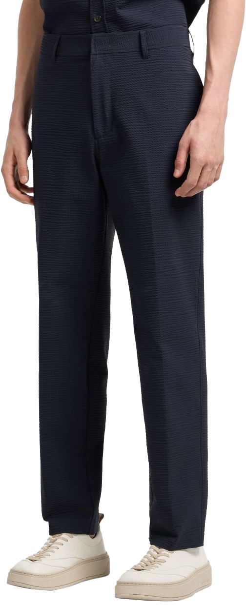Emporio Armani Trousers Blue Blauw