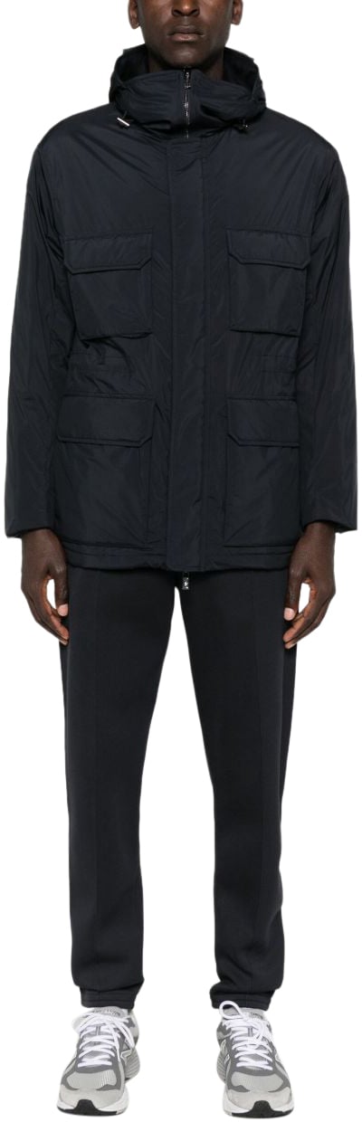 Emporio Armani Coats Blue Blauw