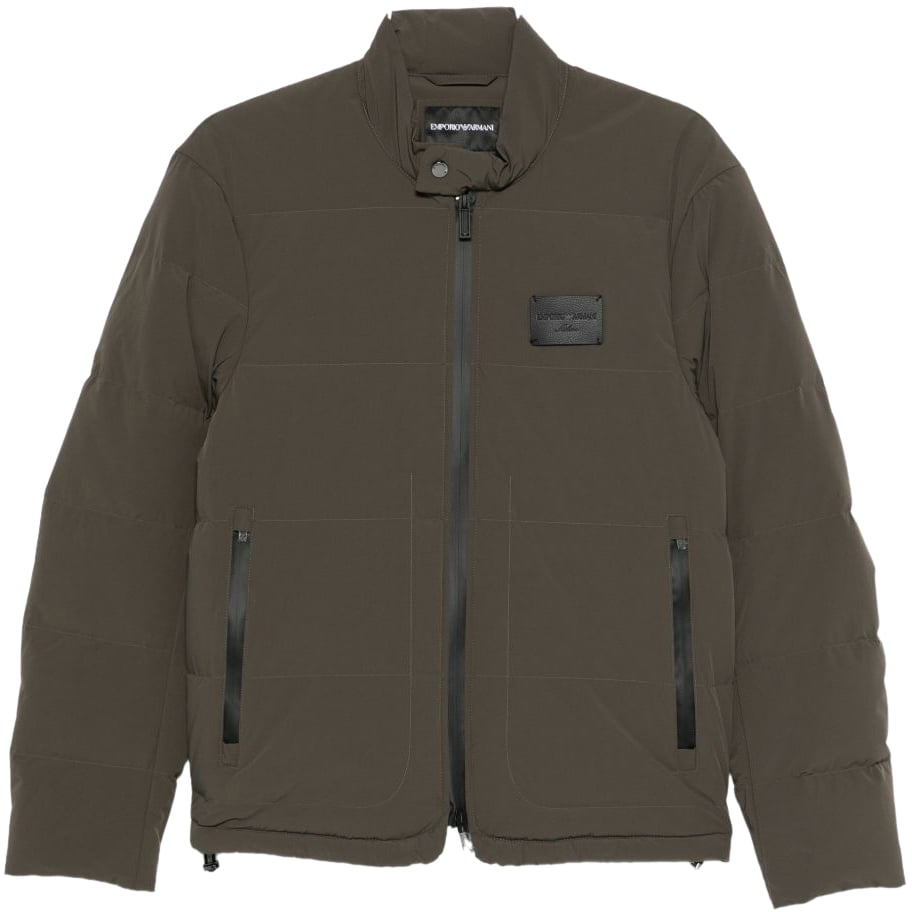 Emporio Armani Coats Green Groen