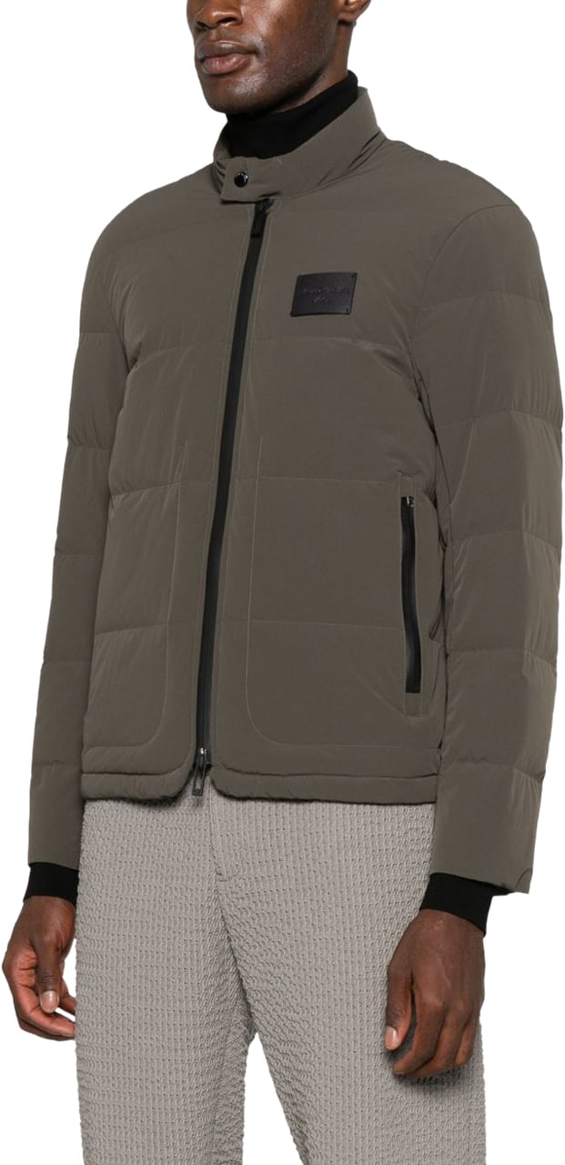 Emporio Armani Coats Green Groen