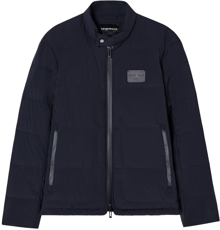 Emporio Armani Coats Blue Blauw