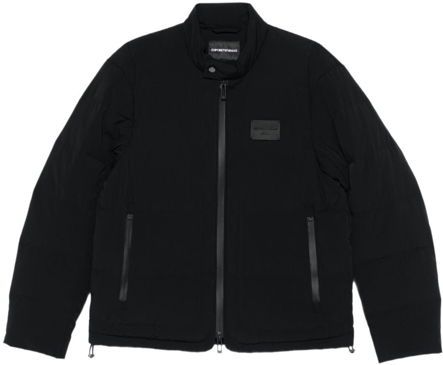 Emporio Armani Coats Black Zwart