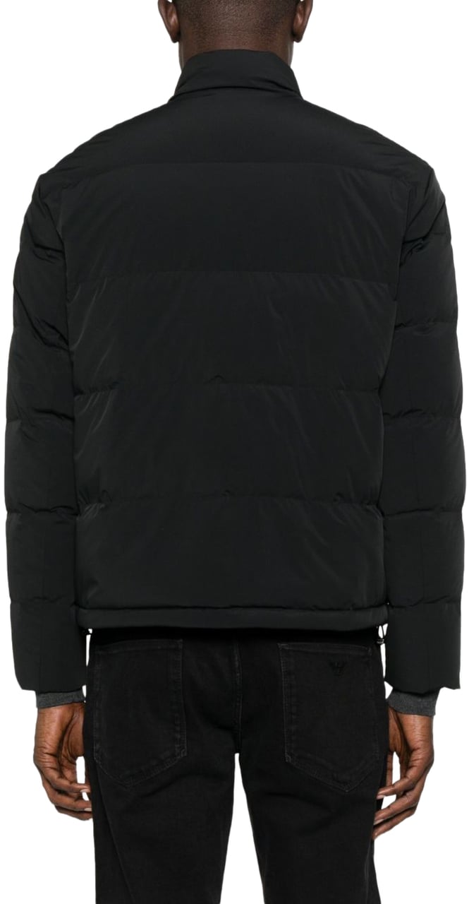 Emporio Armani Coats Black Zwart