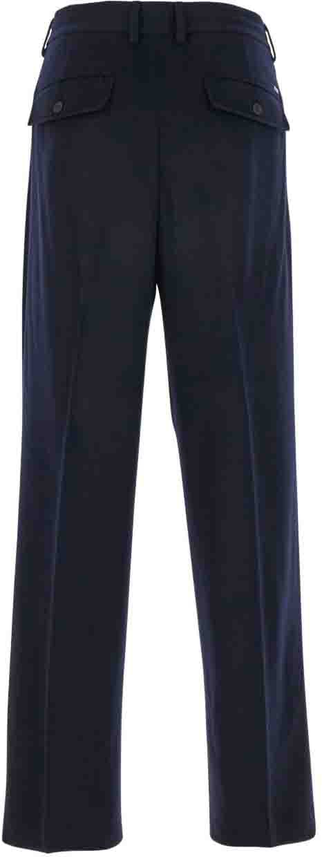 Emporio Armani Trousers Blue Blauw