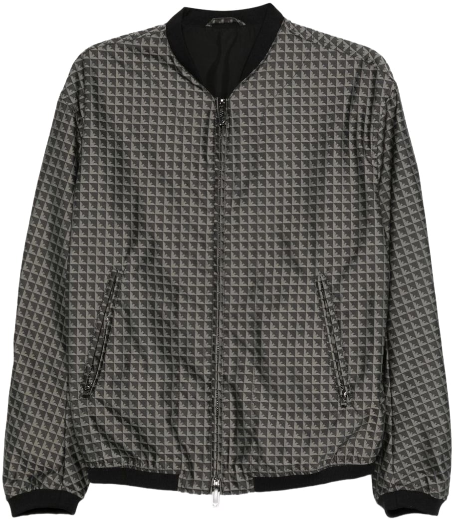 Emporio Armani Coats Black Zwart