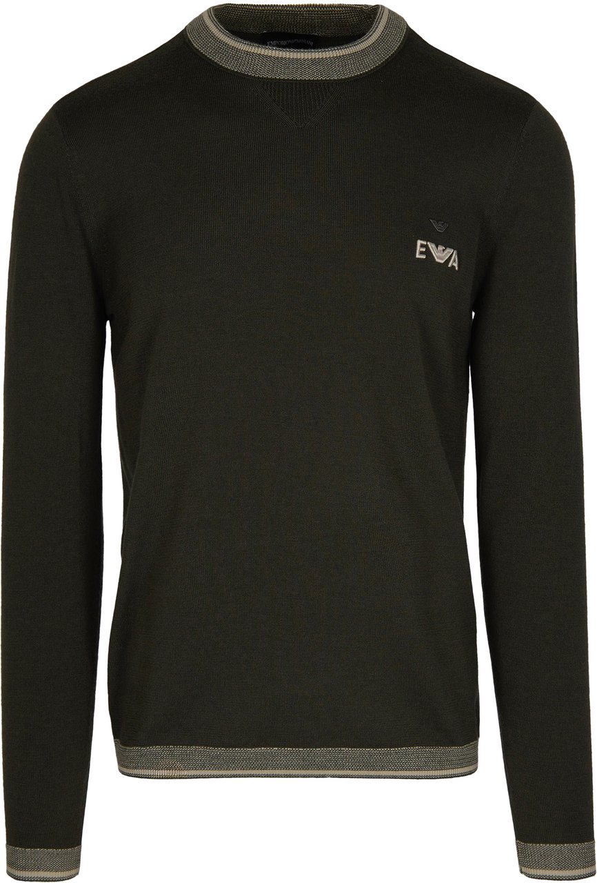Emporio Armani Sweaters Black Ink Zwart